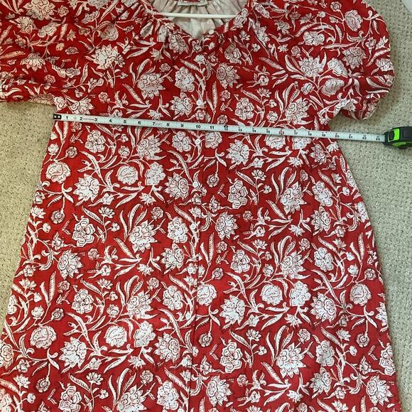 Smith & Quinn Posie Dress in Summer Wine Red White Size Medium - Picture 7 of 9